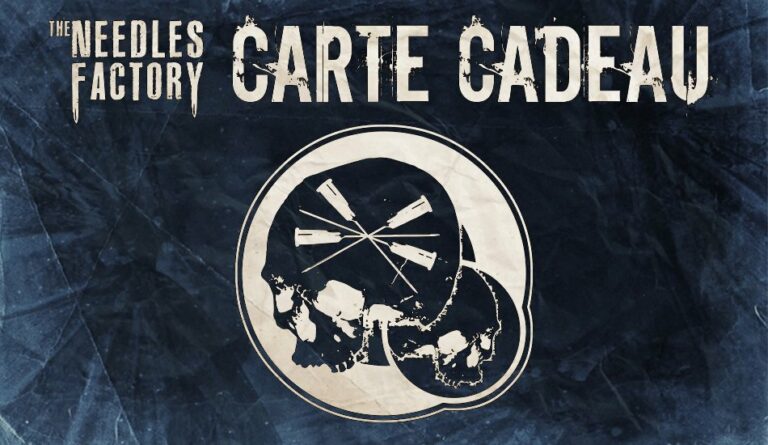 Cartes cadeaux The Needles Factory pour tatouage et piercing à Boulogne-sur-Mer sur la Côte d’Opale