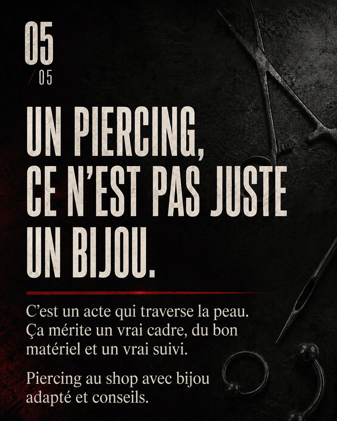 Piercing avec bijou adapté, conseils et suivi à Boulogne-sur-Mer – The Needles Factory Piercing avec bijou adapté, conseils et suivi à Boulogne-sur-Mer