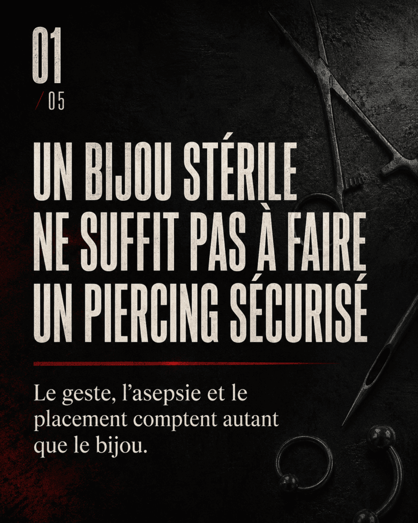 Bijou stérile et sécurité d’un piercing à Boulogne-sur-Mer