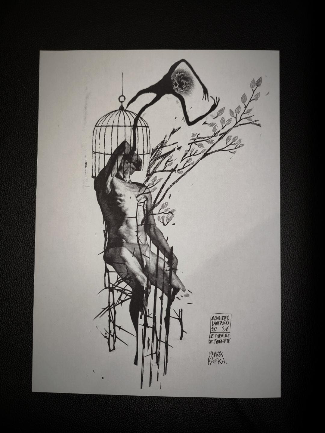 Projet de tatouage inspiré de Kafka et d’une cage